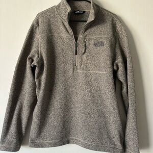 The North Face Men's Gray/Tan 3/4 Zip